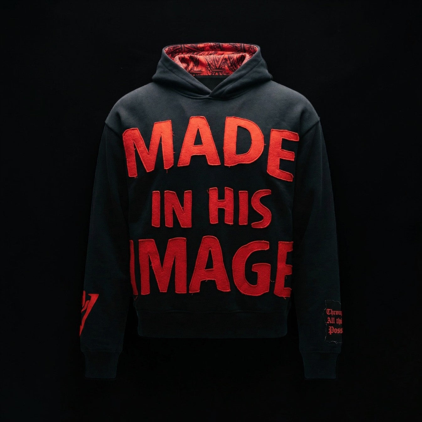 The MADE IN HIS IMAGE Cropped Reversible Hoodie