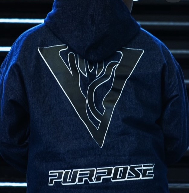 Hello Denim Pullover Hoodie