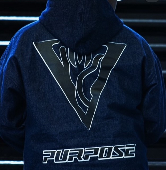 Hello Denim Pullover Hoodie
