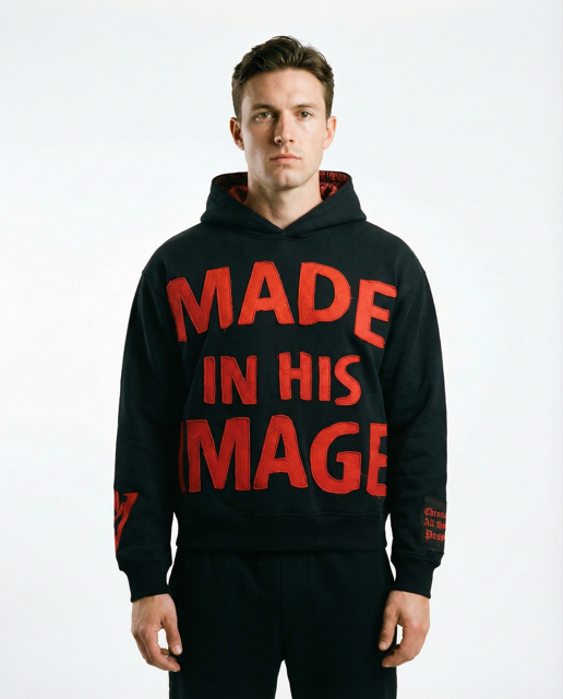 The MADE IN HIS IMAGE Cropped Reversible Hoodie